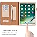 iPad Pro 10.5 Case, WWW [Luxury Laser Flower] Premium PU Leather Case Protective Cover with Auto Wake/Sleep Feature for iPad Pro 10.5 Gold