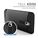 MoKo ASUS ZenFone 2 Case - [Scratch Resistant] Armor Series Dual Layer Protection - Scratch Technology Corners for ASUS ZenFone 2 ZE550ML / ZE551ML / Deluxe/Deluxe Special Edition, Black