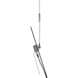 TRAM(R) 1192 Pre-Tuned 150-154 VHF / 450-470 MHz UHF Dual-Band Land Mobile Glass Mount Antenna, Black