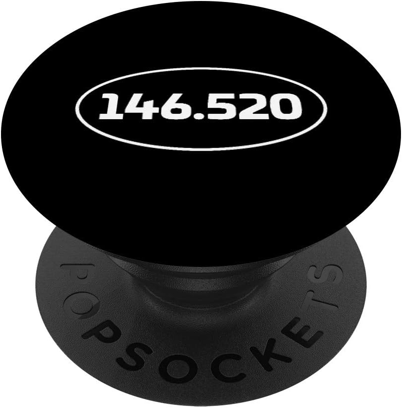 146.520 MHz 2m National Simplex Calling Frequency HAM Radio PopSockets PopGrip: Swappable Grip for Phones & Tablets