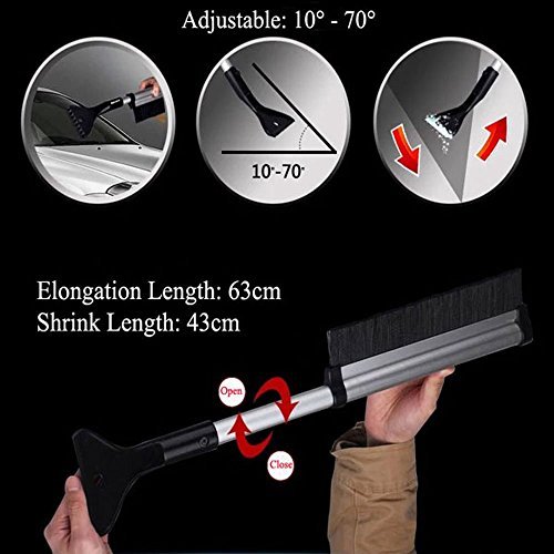 3 SMYLLS+Snow+Scraper+Extendable+Windshield