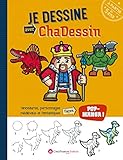 Je dessine avec Chadessin : Dinosaures et personnages fantastiques façon pop-manga by