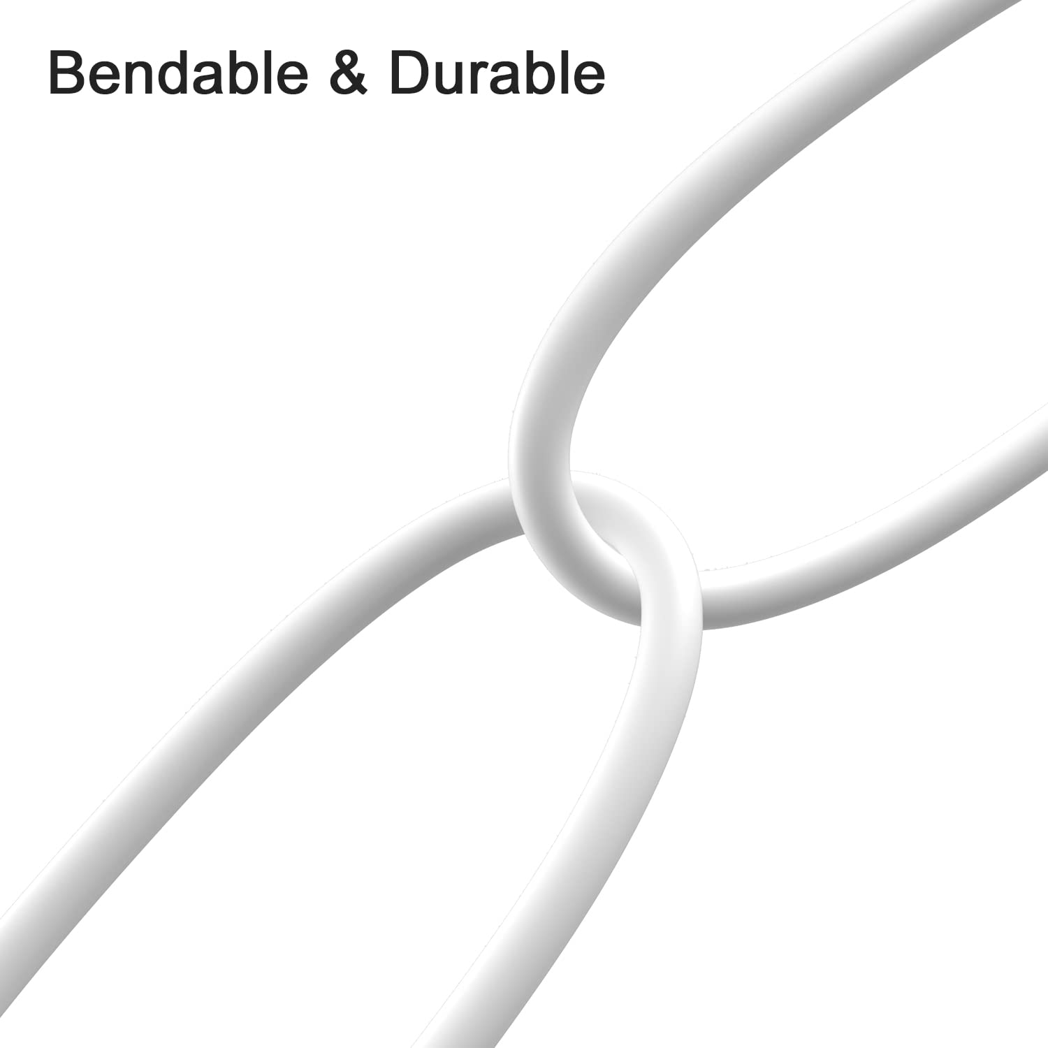 DC Power Extension Cable 33ft, 2.1mm x 5.5mm Plug Compatible with 12V DC Adapter Cord for CCTV Security Camera, IP Camera, Standalone DVR (33ft White)