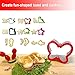 Sandwich Cutters for Kids - Large Cookie Cutter - Child Safe BPA Free Plastic to Protect Little Hands- Bread Crust Toast - Fun Shapes for Use with Toddlers - Durable Molds