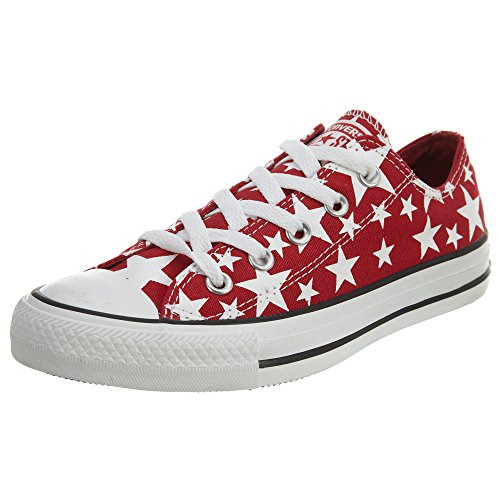 Converse Unisex Chuck Taylor All Star Low Top Red/White Stars Sneakers - 7 D(M) US