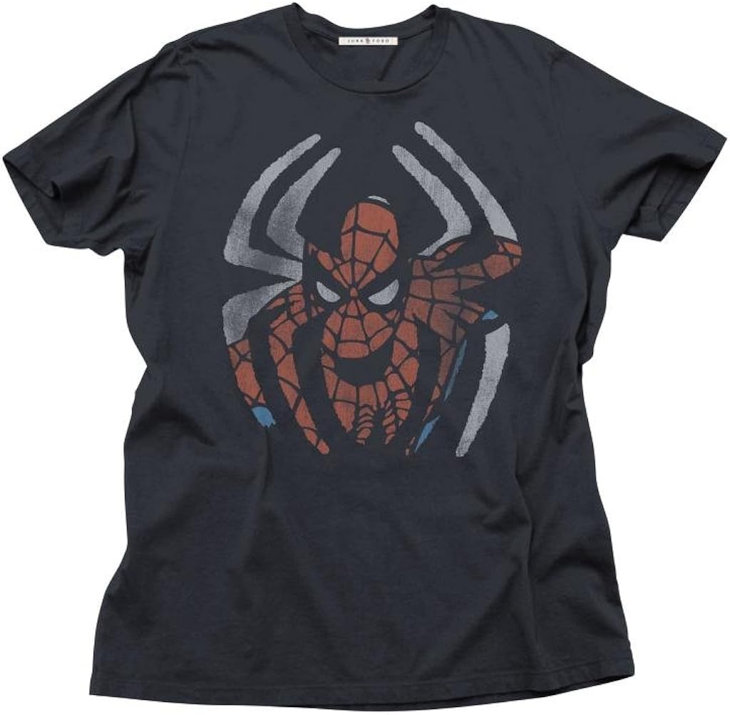 Junk Food Spider-Man Venom Adult Charcoal T-Shirt