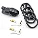 YiFeng Biosourced Resin Male Chastity Cage Device Belt Restraint Men Bondage Fetish ZCS142 (Short, Black)