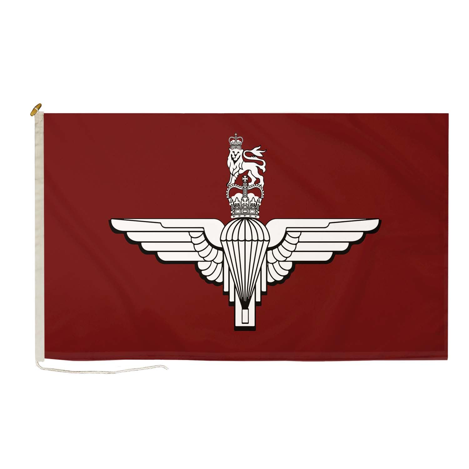 DuraFlag Parachute Regiment Flag 3ft x 2ft (90 x 60cm) Rope & Toggle Premium Quality Paras Military Flag British Army Airborne Heavy Duty Polyester