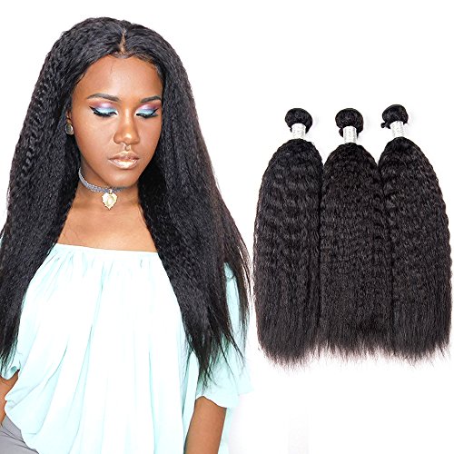 Brazilian-Yaki-Kinky-Straight-Human-Hair-3-Bundles-Virgin-Hair-Wave-Weft-Unprocessed-Weave-Afro-Kinky-Straight-100-Human-Hair-Extensions-Natural-Color-10-12-14-Inch