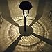 Sogrand Solar Garden Bollard Lights Outdoor Pathway Decorative Light Super Bright 10 Lumen Warm White LED Lamp Waterproof Landscape Lighting for Yard Path Walkway 4Pack