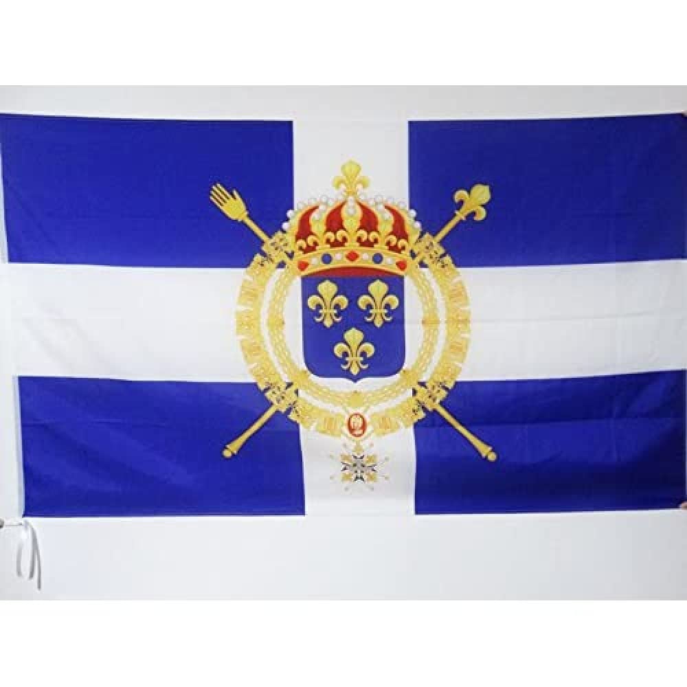AZ FLAG - Naval civil flag of France XVIII Flag - 3x5 Ft - Naval French Kingdom Banner with Sleeve - 100% Polyester - Fade Resistant - Vivid Colors - 3' x 5' Feet - 150x90 Cm