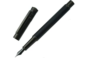 EROFA Hongdian Black Forest Fountain Pen Titanium Black Bent Nib Beautiful Tree Texture Calligraphy Gift Pen