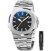 Tiong Men's Quartz Watch - Stainless Steel, Waterproof, Date Display, Luminous | Casual & Business with Sleek Design