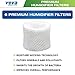 VEVA 6-Pack Premium Humidifier Filters - Replacement for HW Filter C, HC-888, HC-888N - Compatible with Cool Moisture Evaporative Humidifiers & HCM-890 Series