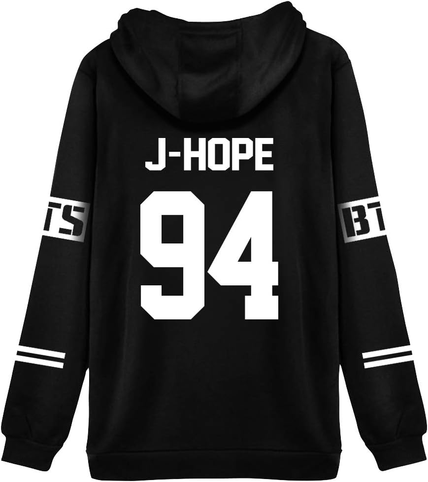 HAIZIVS Kpop BTS Unisex Cap Black Hoodie Sweatershirt Suga Jin Jimin Jung Kook J-Jope