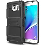 Galaxy Note 5 Case, Ringke REBEL [Black] Ergonomic Design [Free Screen Protector] Anti-Slip Grip Improved Strength Resilient Rug