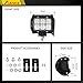 Aaiwa LED Light Pods, 4 Inch LED Light Bar Spot Flood Beam LED Driving Fog Light Off Road Lights for Truck SUV ATV Jeep LED Lights
