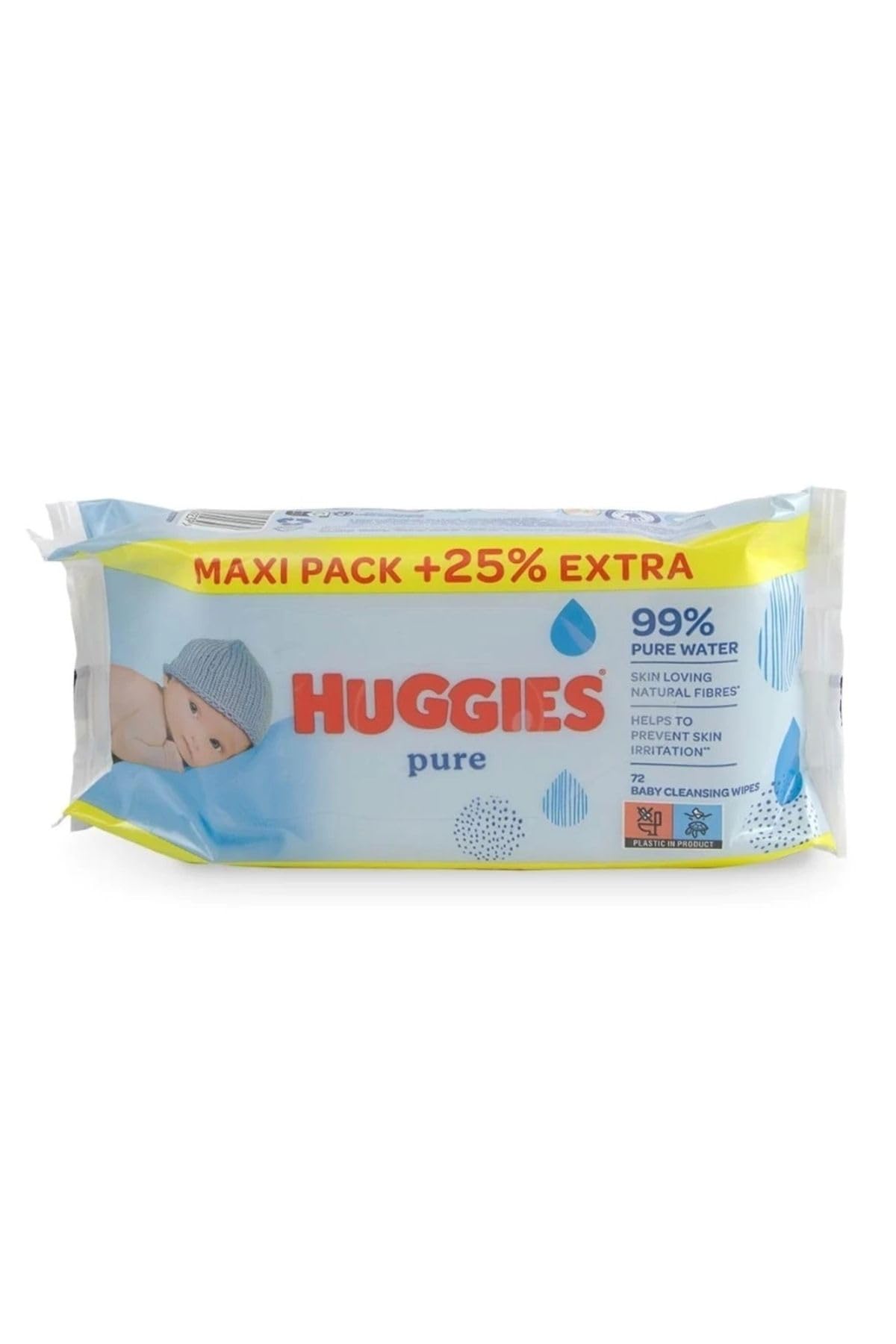 Huggies - Huggies Pure Baby Wipes - 72 Pieces, Pack of 4
