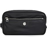 Tory Burch Women's Twist Large Cosmetic Case, Black, One Size