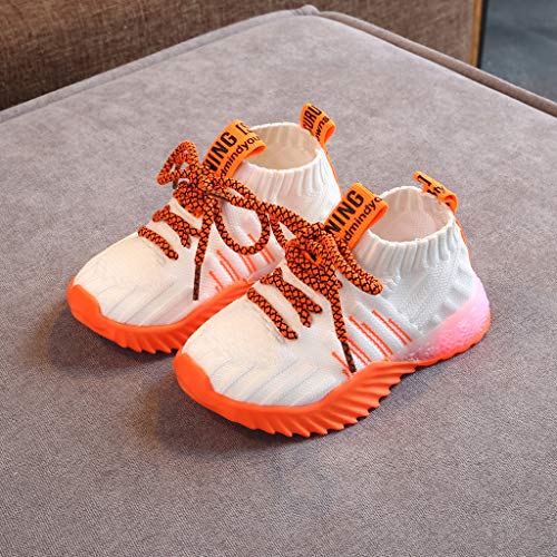 Kids Baby Girls Boys Sneakers Mesh LED Light Luminous Sport Shoes Toddler Infant Sneakers