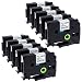 Label KINGDOM Compatible Label Tape Replacement for Brother P Touch Label Tape TZe-231 12mm 0.47 Inch Laminated White TZ Tape Work with P-Touch Label Maker PT D210 H100 1290 1180 H110 D400, 10-Pack primary