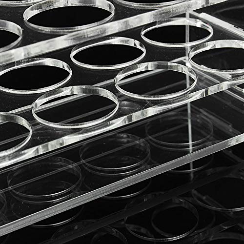 8 Holes Plastic Test Tube Rack Testing Tubes Holder Lab Test Tube Storage Stand 2.8cm Hole Diameter Test Tube Stand Shelf Test Tubing Racks Bracket, Lab School Supplies Laboratory Equipment - Thumbnail 5