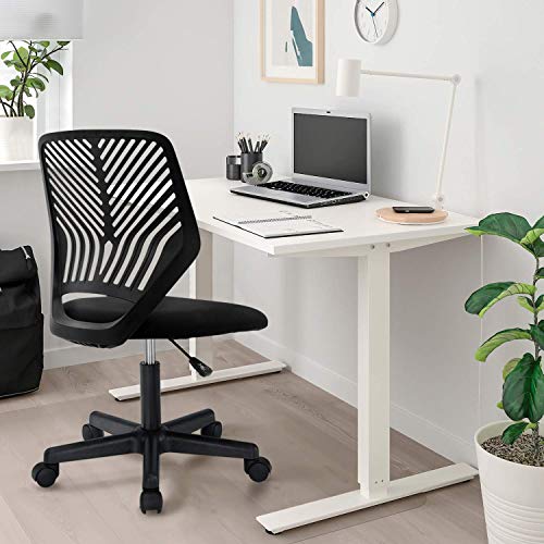 BOSSIN Task Chair Armless Office Chair Mesh Computer Chair Small Desk