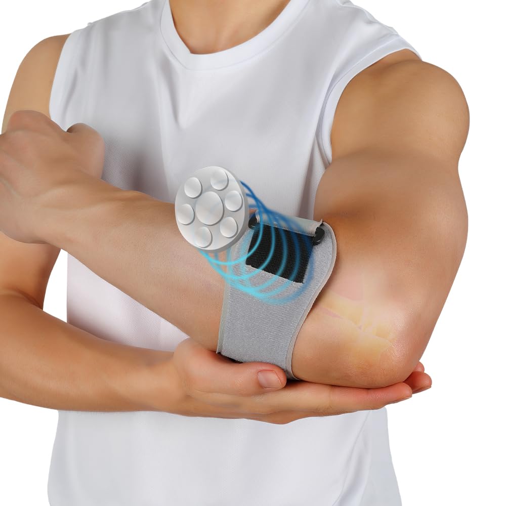 FORTEMOTUS Elbow Brace Support Strap, Tennis Elbow Support Brace for Elbow Discomfort and Tennis Elbow Support with Removable Pad, Golfers & Tennis Elbow Straps