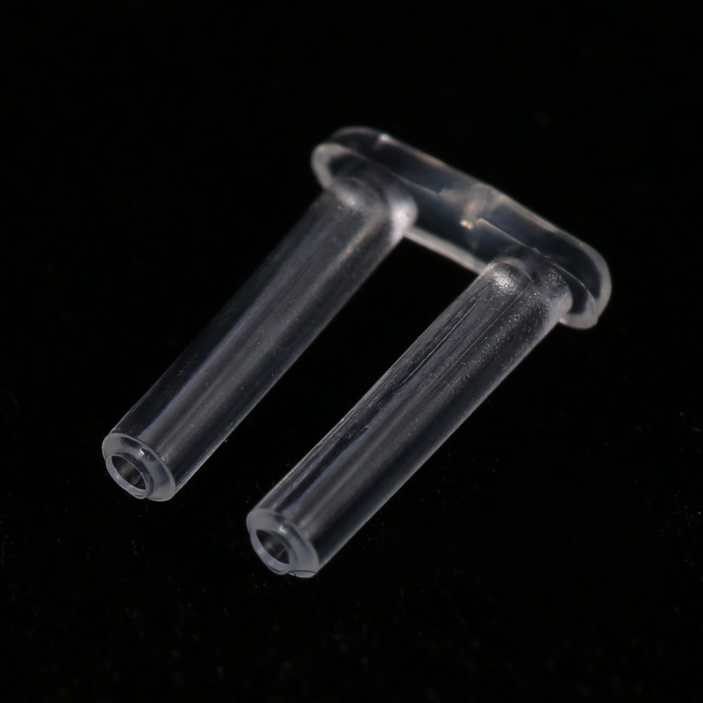 Rimless Frames Sleeves, 100pcs New Clear Plastic Compression Sleeves For Rimless Glasses Fixing