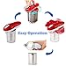 Upgrade Automatic Electric Can Opener for Restaurant & Kitchen, Handy One Touch Smooth Edge Battery Tin Opener, Chef's Best Choice as easy to use TinCan Opener(Red)