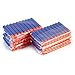 100 Pcs EVA Bullets Sponge Round Head Soft Bullets Refill for N-Strike Compatible Mega Bullet Blaster Kid Toy Gun Blue