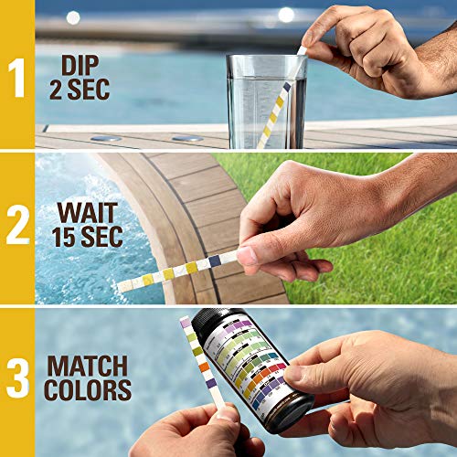 Spa and Hot Tub Test Strips 100 ct 5 Way Chemical Testing Strip Kit