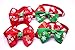 yagopet 20pcs Christmas Small Dog Bow Ties Cat Dog Bowties Collar for Christmas Festival Dog Ties Dog Grooming Accessories