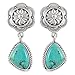 Turquoise Earrings 925 Sterling Silver & Genuine Gemstones (Select style) (Southwestern Style)