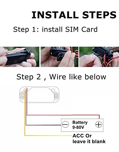 HOCHE Mini Waterproof GPS Tracker for Car Motorcycle Vehicle Truck Real Time Online Tracking Monitoring(9-80V DC)
