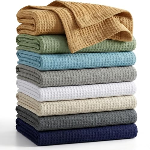 Tex Trend Waffle Weave Cotton Blanket Twin Size
