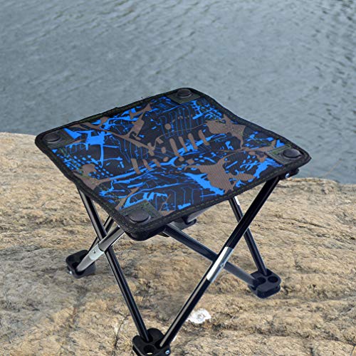 Tongcloud Portable Folding Stool Folding Chair Camping Stool for BBQ, Fishing, Hiking, Garden Lightweight Sturdy Chair