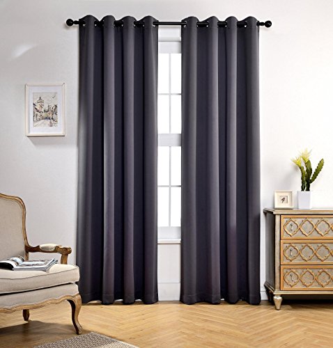 Miuco Room Darkening Grommet Window Blackout Curtains for ... Miuco Room Darkening Grommet Window Blackout Curtains for ... on {keyword}