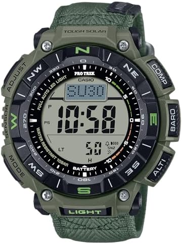 Amazon.com: Casio PRG340 Series | Pro Trek | Green | 100 Meter