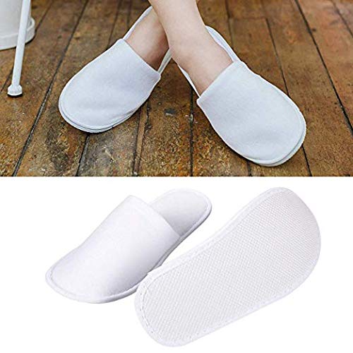 Rocutus 12 Pair Disposable Slippers,Disposable Slippers Bulk Guest