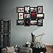 PETAFLOP 12 Openings 4x6 Picture Frames Collage Black Multi Frame 4 x 6, Wall Mounted Vertically or Horizontally