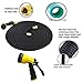 NaturoHose New {IMPROVED} Expandable Garden Hose (25ft,50ft,75ft 100ft) Flexibal Portable Water Hose With 8 Pattern Spray Nozzle (25FT)