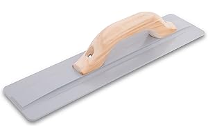 MARSHALLTOWN’s “The Hog” Magnesium Hand Float, 20 X 3-3/4 Inch, Wider Blade, Wood Handle, Covers More Surface Area, Air Entrained Concrete, Made in USA, 740