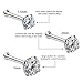 FreshTrends Cubic Zirconia Nose Stud | Nickel-Free 14K White Gold Nose Ring | 14K Gold Nose Studs in Size 1.5mm, 2mm, 3mm | White Gold Nose Stud with CZ 20 Gauge | Real Gold Nose Stud & Nose Bone