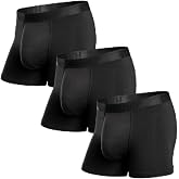 BN3TH Men&rsquo;s Classic Icon Trunk with 3D Pouch, Anti-Chafe, Breathable TENCEL Modal, No-Roll Waistband, 3.5&rdquo; Inseam (3pk)