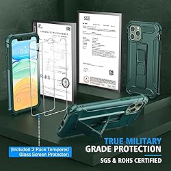 ORETECH iPhone 11 Pro Case, and [2 x Tempered Glass