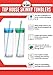 4 Pack - Top House Insulated Acrylic Tumblers with Gold Lids and Straws, 16oz Insulated Travel Cups, 8 Reusable Straws (Gold Lids)