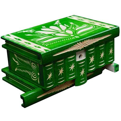 Trick Mystery Puzzle box Wooden Magic Hungarian Secret box