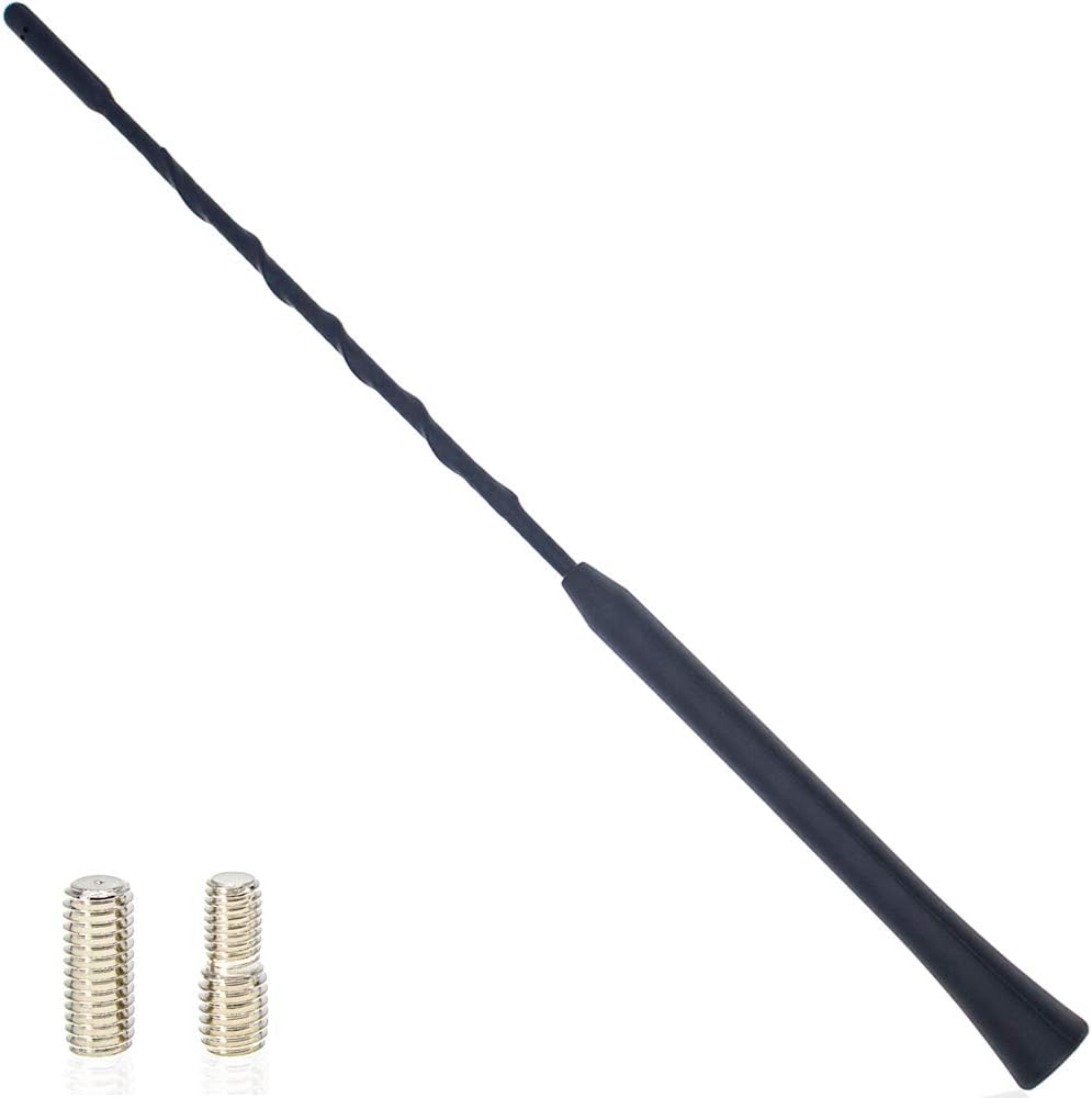 Yoper 11 Inch Antenna Compatible with Chrysler Dodge Harley Davidson Honda Fiat Ford Jeep Lexus Mitsubishi Mazda Saab Scion Screw-in Type Base AM FM CB Reception