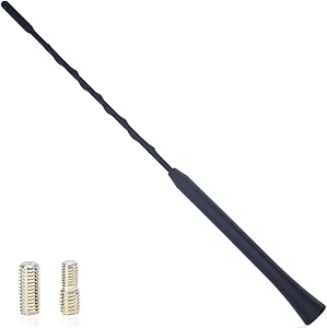 Yoper 11 Inch Antenna Compatible with Chrysler Dodge Harley Davidson Honda Fiat Ford Jeep Lexus Mitsubishi Mazda Saab Scion Screw-in Type Base AM FM CB Reception
